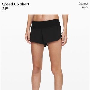 SOLD! Lululemon black shorts size 2